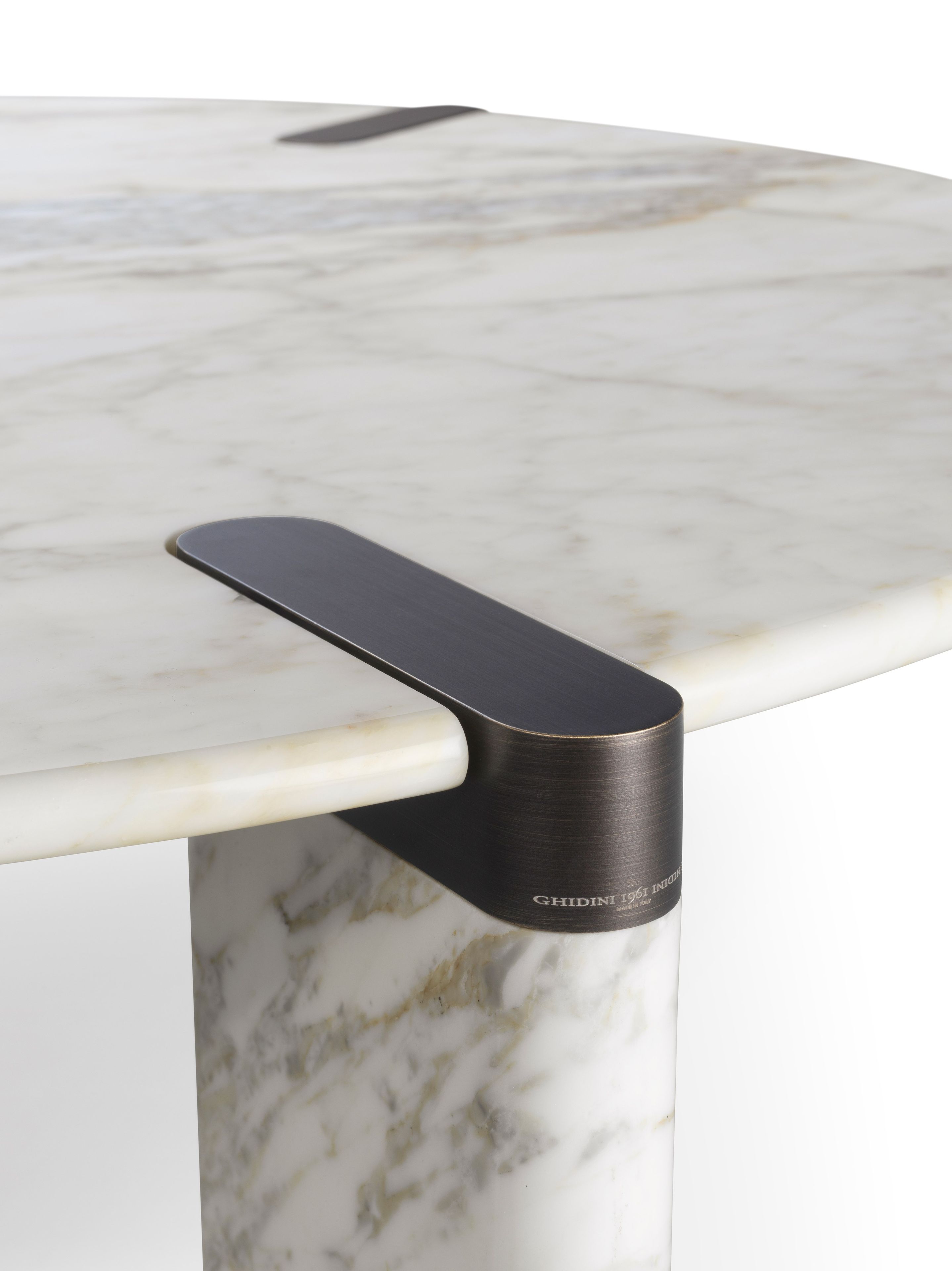 Мраморный круглый низкий журнальный столик GHIDINI1961 восемьдесят ARCH-00027467 - Вид №3