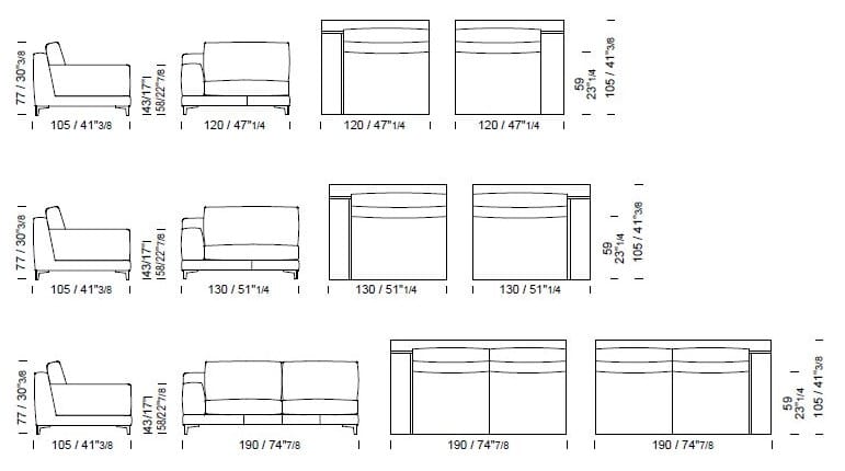Кожаный диван Borzalino Бен ARCH-00138148 - Вид №4