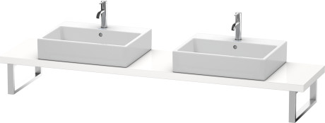 LC101C03131 L-Cube Консоль для накладной и встраиваемой сверху раковины компакт Сосна серебристая, декор Duravit - Вид №1