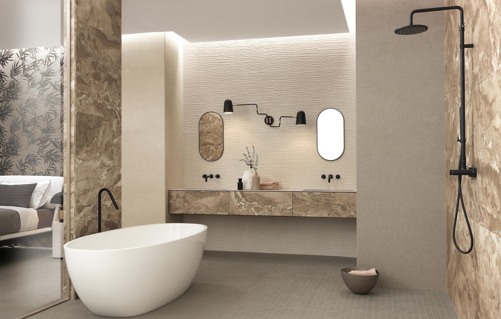 Керамогранит с мраморным эффектом FAP ceramiche Sheer ARCH-00039617 - Вид №1