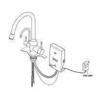 SKN-O3-04-SN Смеситель-озонатор  Kona Ozone с вытяжным носиком, высокий излив Konaozone  - Вид №17