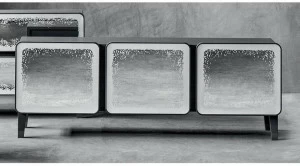 Gervasoni Буфет из орехового дерева с зеркальной дверцей Brick