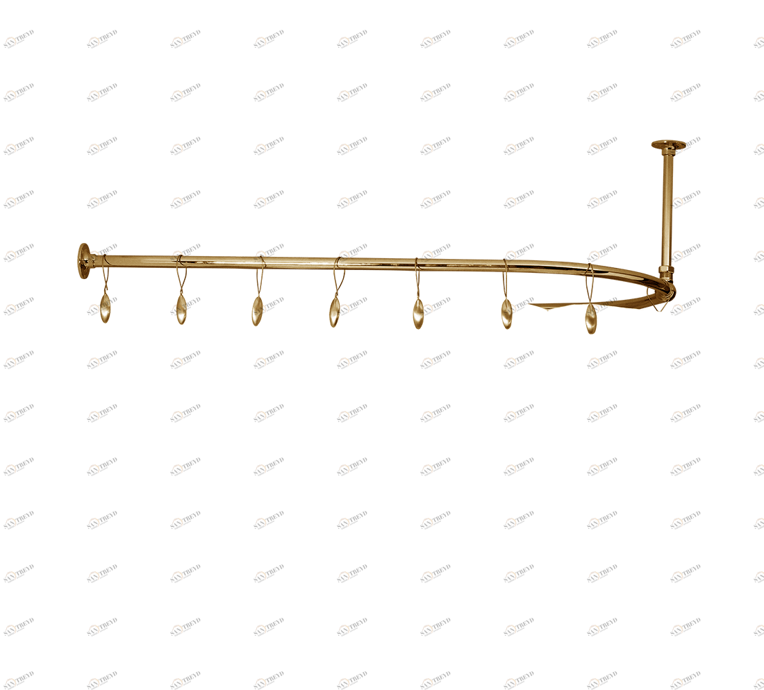 Gentry Home Карниз для штор для душа Shower curtain rail Темное золото GH101609 