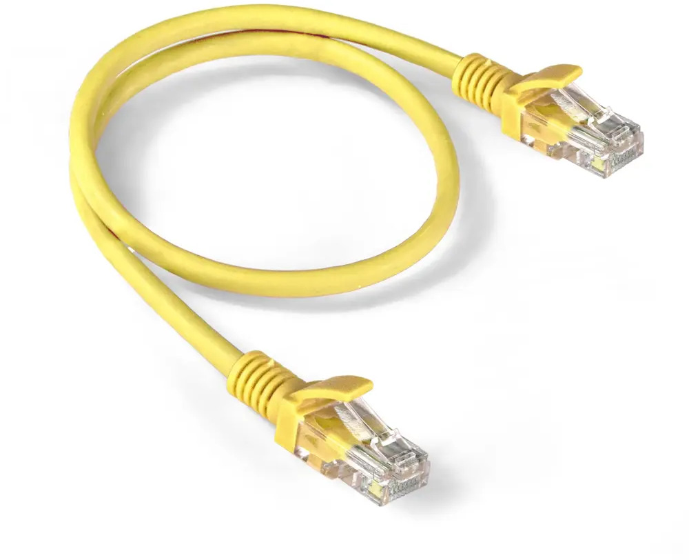 90838491 Патч-корд LSZH ExeGate UTP-RJ45-RJ45-5e-05M-LSZH-YL UTP cat.5e 0.5 м цвет желтый STLM-1110862