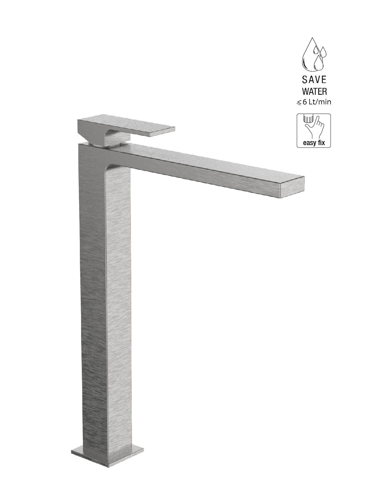 Смеситель для раковины высокого пола с ограничителем расхода Rubinetterie Frattini Vita Due ARCH-00149836 - Вид №4