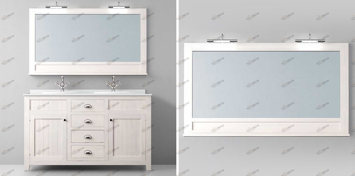 Avila Dos Зеркало COLONIAL в раме с полкой 140×85 Color 28 COUNTRY MIRRORS 0316205N28