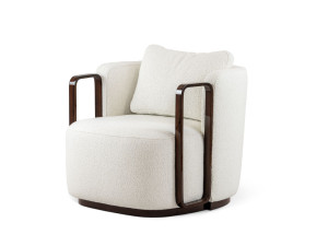 Тканевое кресло с подлокотниками