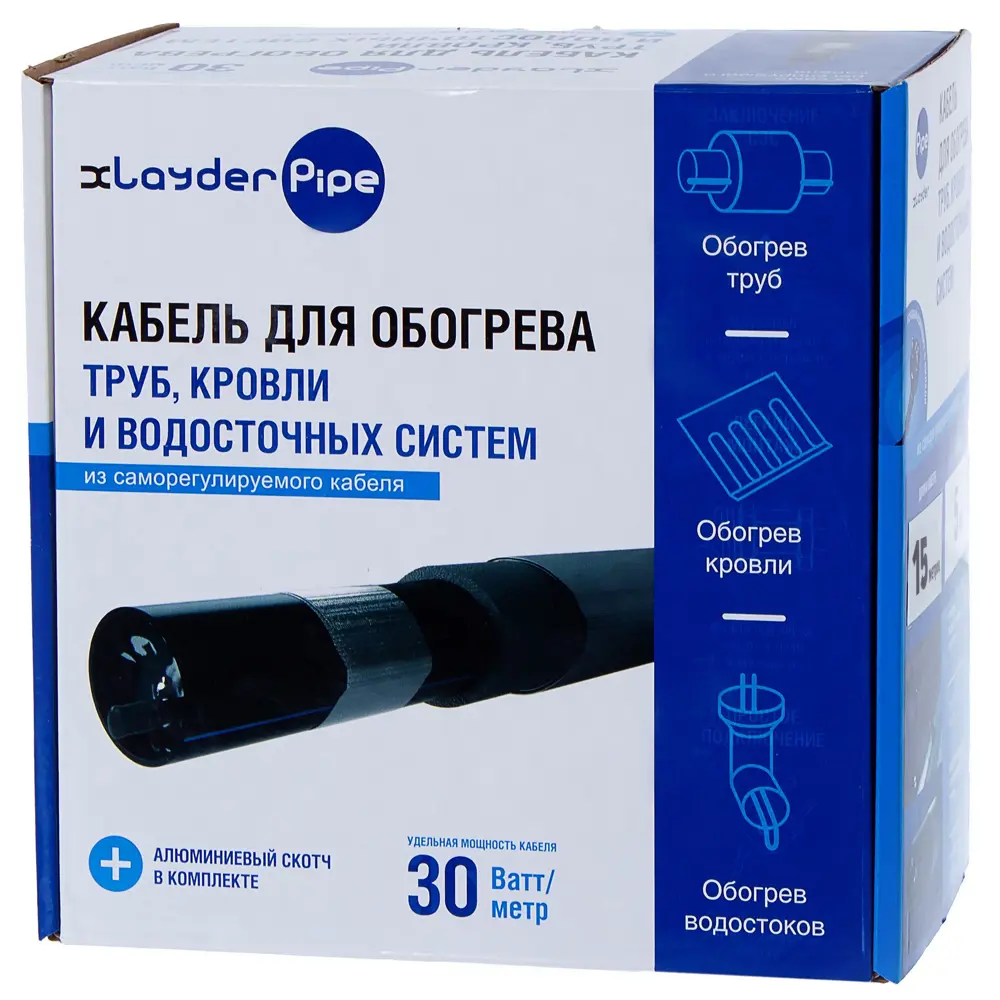 XLAYDER Pipe: саморегулирующийся греющий кабель для защиты труб и водостоков 18863841 STLM-0013284