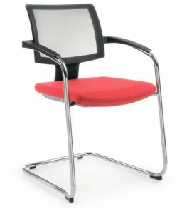 profim Стул для конференций штабелируемый консольный с подлокотниками Xenon net