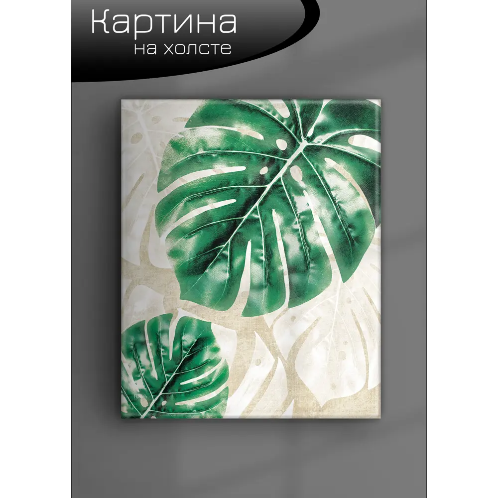 Картина на холсте Экзотические листья 2 40x50 см 85394569 STLM-2033629 FBRUSH  - Вид №5