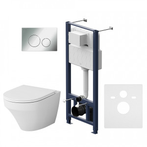 IS49051.501700 Инсталл с клав Pro L глянц хром с подв унит FlashClean с сид м/л AM.PM Inspire