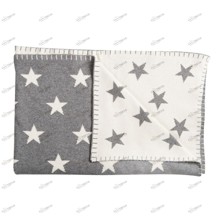 Плед детский хлопковый 95х120 см серый Big Star SCHARDT  00-3880140 Серый Santreyd 