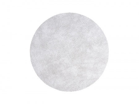 98927 HIPPO white-grey подстановочная салфетка круглая, диаметр 30 см, толщина 1,6 мм;LIND DNA 