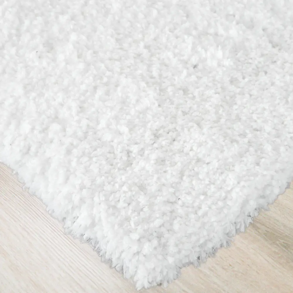 Ковер полиэстер Лавсан Снежный 80х150 см цвет белый Amigo STLM-2173124 - Вид №1