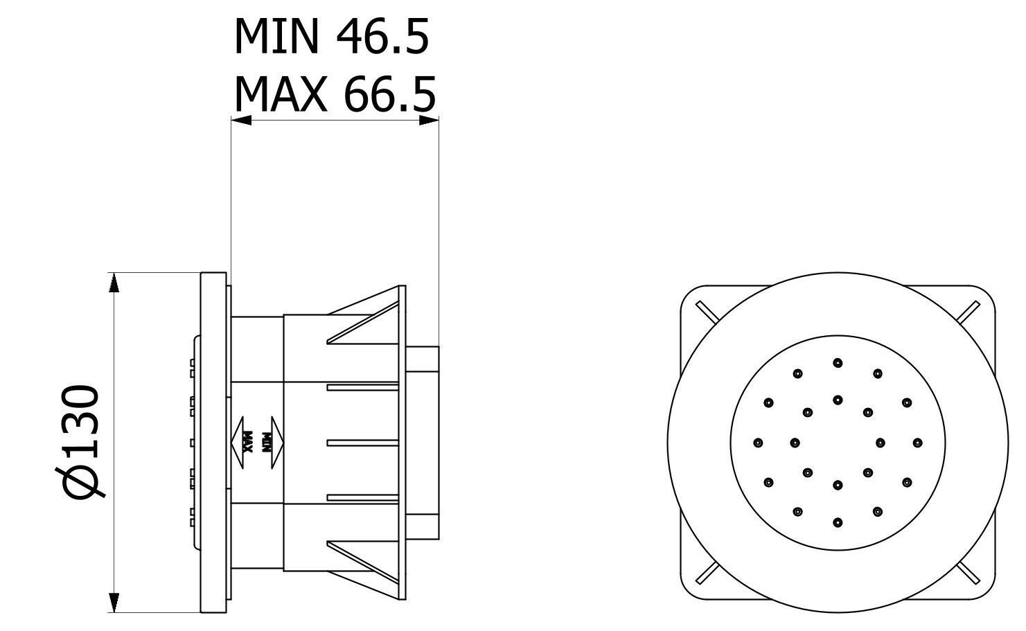 Встраиваемая боковая насадка для душа IB Shower &amp ARCH-00031933 - Вид №2