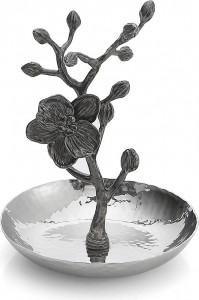 10542007 Michael Aram Подставка для колец Michael Aram "Чёрная орхидея" 10см (серебрист.) Сталь нержавеющая