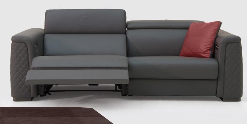 Tonino Lamborghini Casa Кожаный диван-кресло с шезлонгом Park avenue sun-id-1408168 - Вид №2