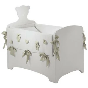 Кроватка детская с матрасом белая Gabriele MINIME ДИЗАЙНЕРСКИЕ 010107 Белый