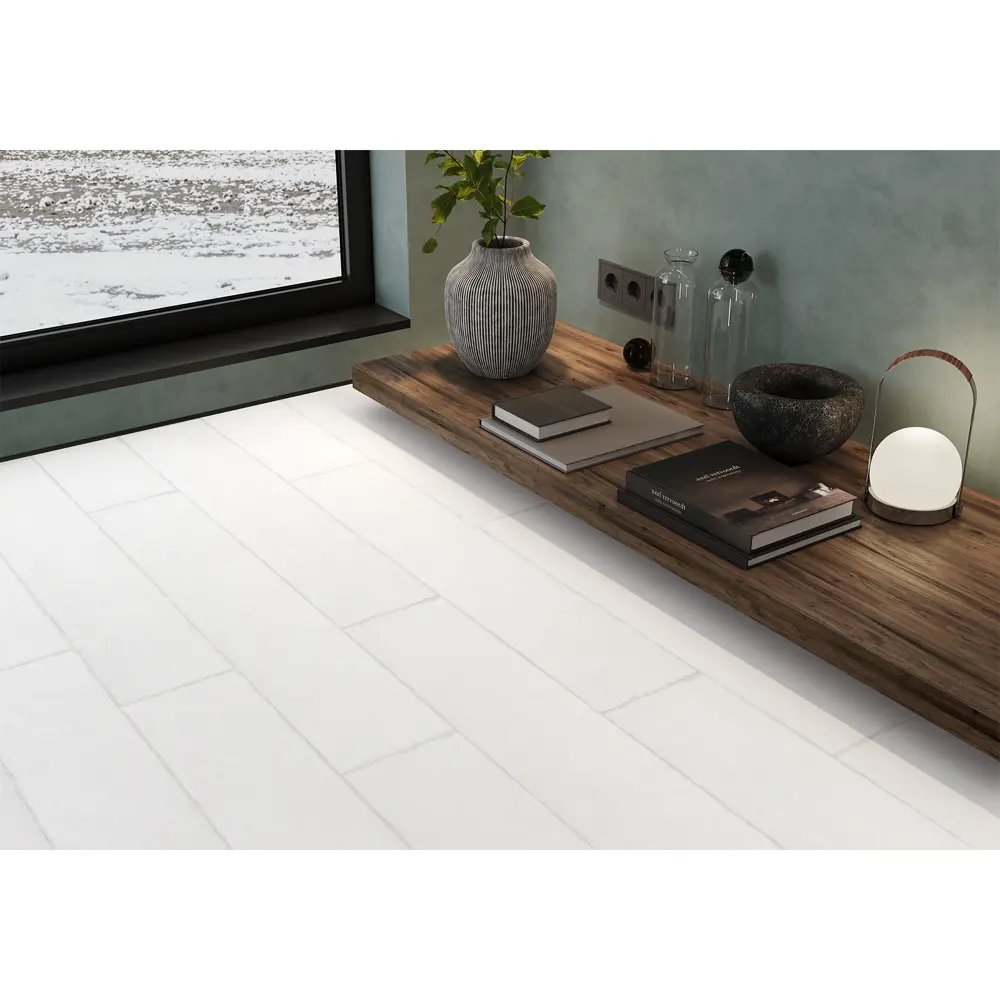 Глазурованный керамогранит Alma Ceramica Folk 00 20x90 см 1.62 м² матовый цвет белый STLM-2067740