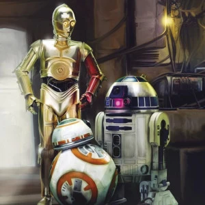 4-447-STAR-WARS-Three-Droids Фотообои Komar Disney 2.54х1.84 м