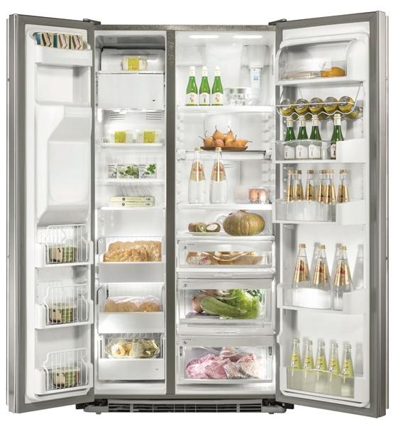 mabe Американский встраиваемый холодильник с диспенсером для льда класса а + Side by side | prof. 61cm Ore24vgfsstxe - Вид №1