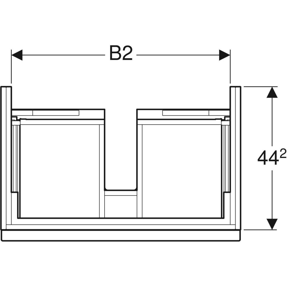 Подвесной умывальник с ящиками Geberit ICON ARCH-00003053 - Вид №6