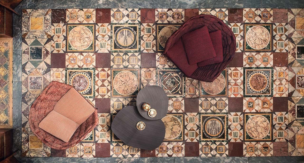 Кресло с салазками из ткани Paola Lenti Ami ARCH-00118916 - Вид №3