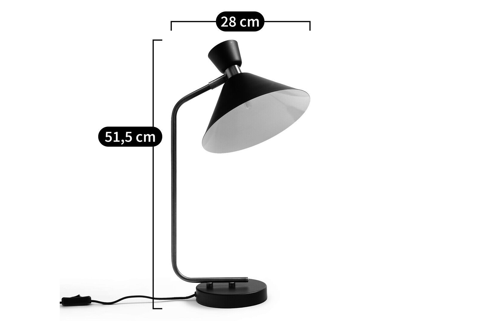 Регулируемая металлическая настольная лампа AMPM Zoticus ARCH-00015138 - Вид №3