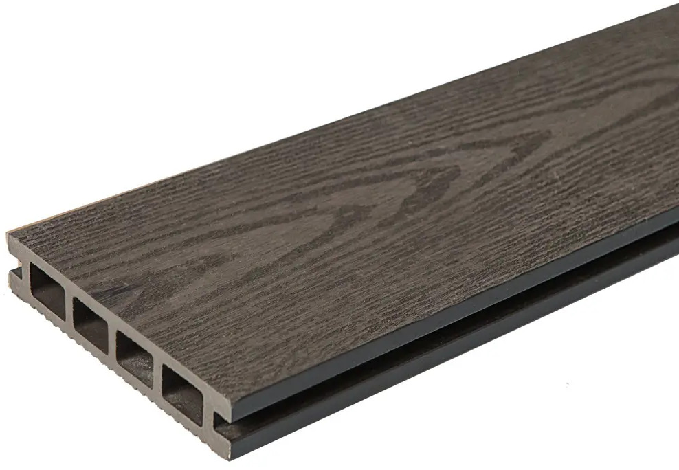 82338673 Террасная доска ДПК CM Decking Nature цвет Венге 3000x135x25 мм двусторонняя вельвет/структура дерева 0.405 м² STLM-0024895