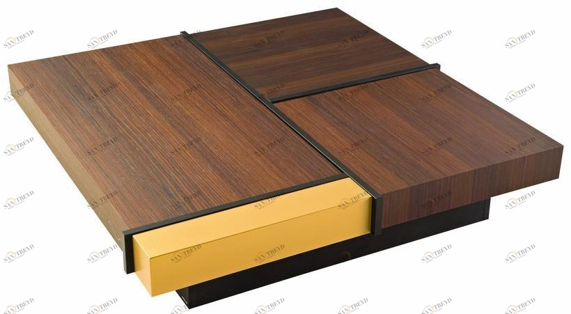 Roche Bobois Квадратный журнальный столик с вещевым ящиком sun-id-1482476