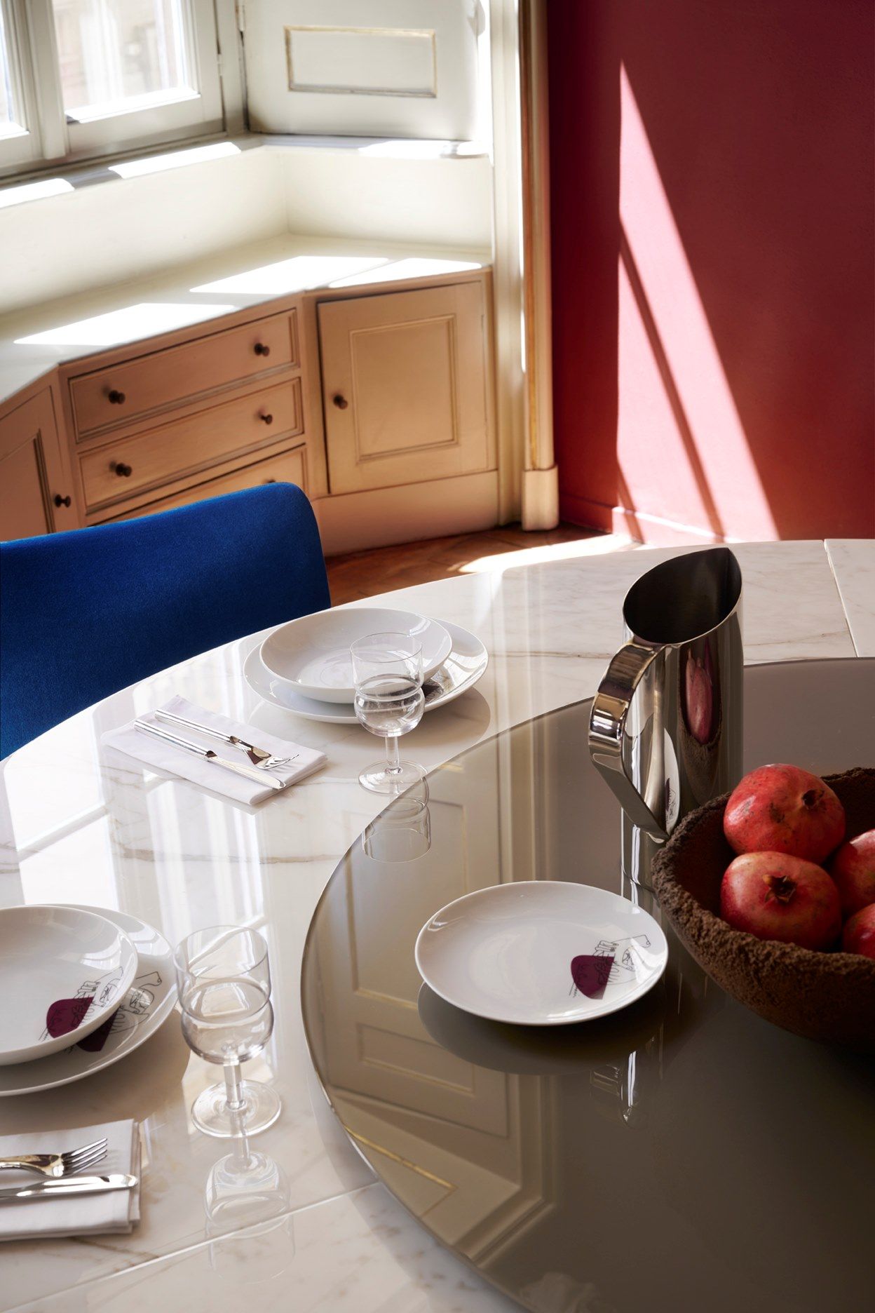 Набор из 2 фарфоровых десертных тарелок CASSINA Gnr Service Prunier ARCH-00039023 - Вид №4