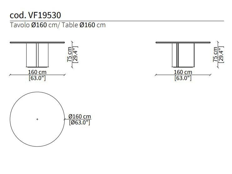 Мраморный обеденный стол Vittoria Frigerio CORSINI ARCH-00072373 - Вид №7