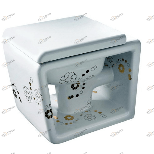 40119 Приставной унитаз напольный Зеленый Althea Ceramica Design Outline Италия