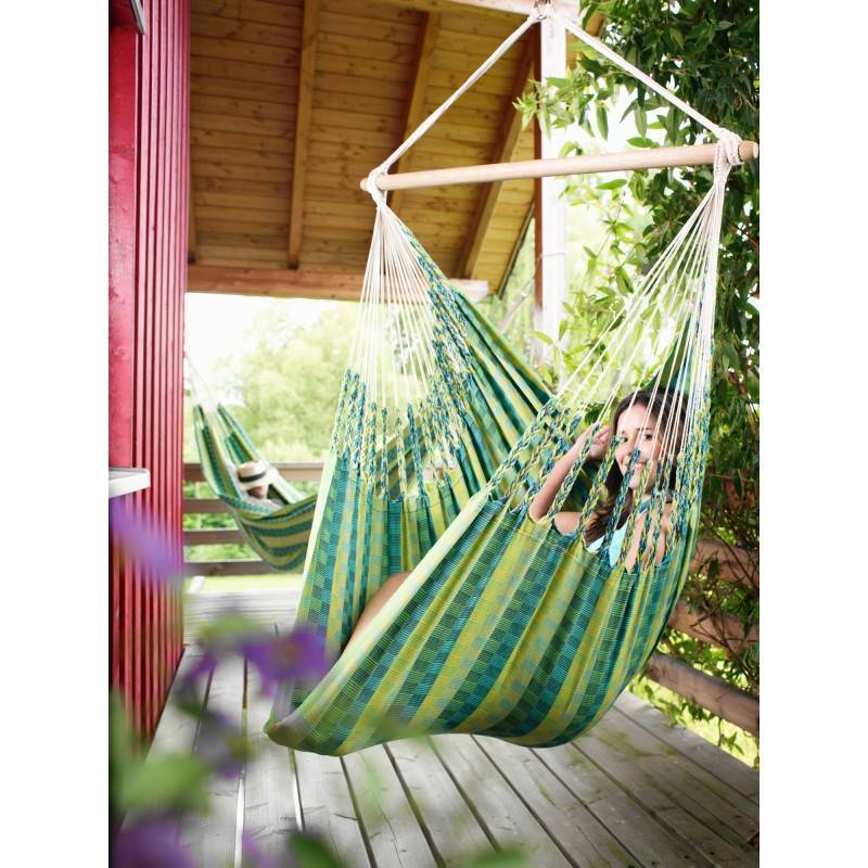 Подвесной гамак двухместный зеленый Carolina spring IMPEX  132326 Зеленый  - Вид №2