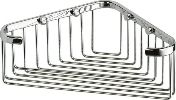 HL077/CR Sanibano, решётка угловая 1-уровневая, длина 19 см, цвет хром 