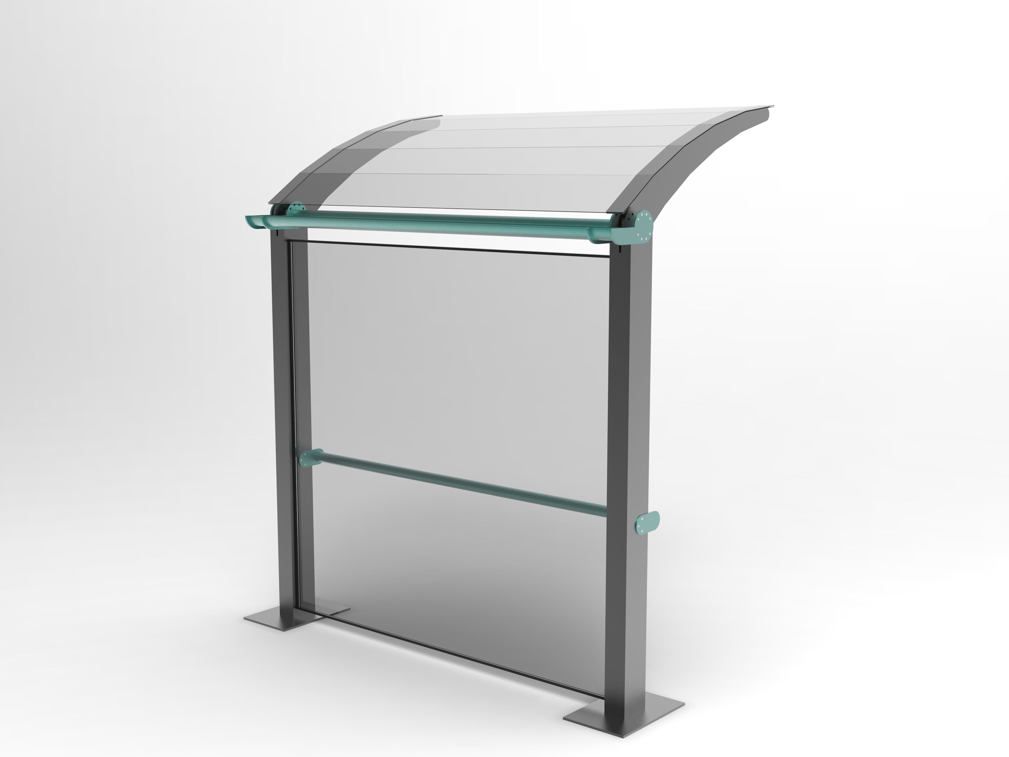 Плексиглас навес для автобусной остановки Viscio Urban Design TOM ARCH-00009618 - Вид №1