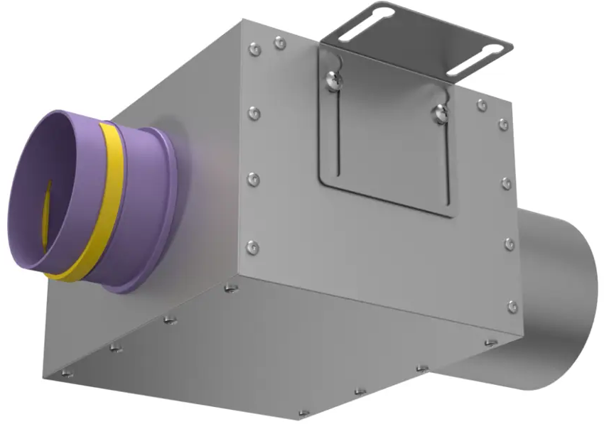 91528949 Пленум прямой круглый Provent VPD 125/90×1 на 1 выход STLM-0850839