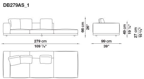 B&B Italia Кожаный диван Dock sun-id-1441060 - Вид №74