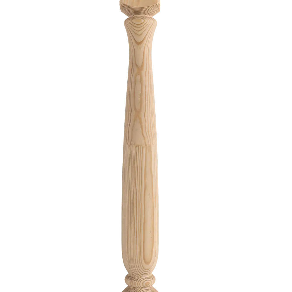 Столб лестничный сращенный хвоя сорт Экстра Амфора 80x80x1100 мм Santreyd STLM-2015736 - Вид №2