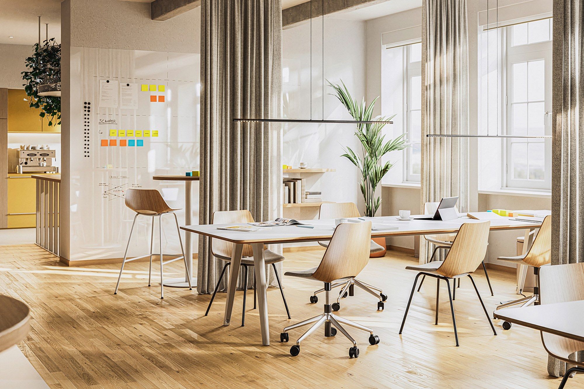 5 спиц ткань поворотный операционный стул THONET S 661 ARCH-00067267 - Вид №1