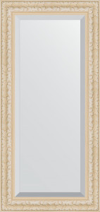 BY 1242 Зеркало с фацетом в багетной раме - старый гипс 82 mm EVOFORM Exclusive