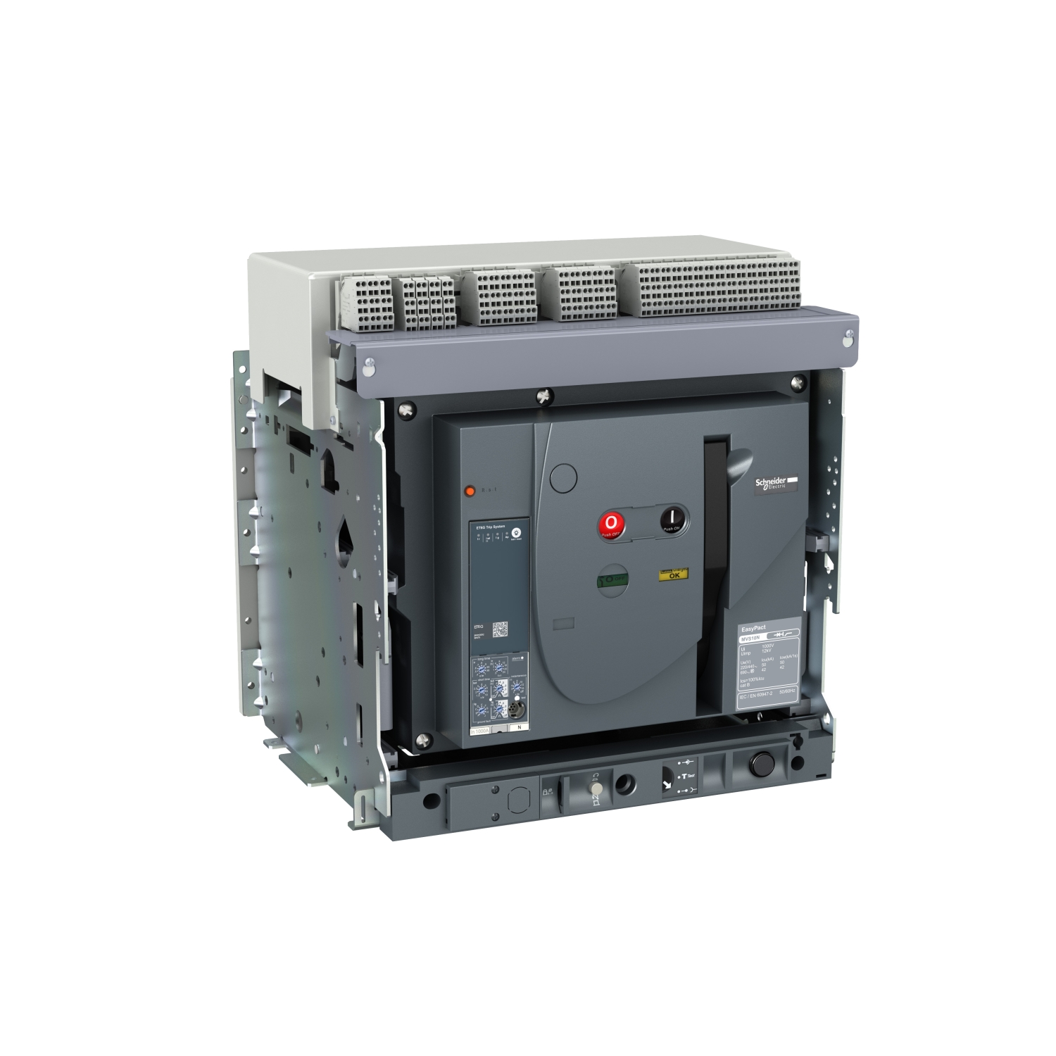 MVS32N3NW5L Воздушный автомат MVS ET5S 3200А 3P, 50кА, электронный, выкатной Schneider Electric EasyPact 