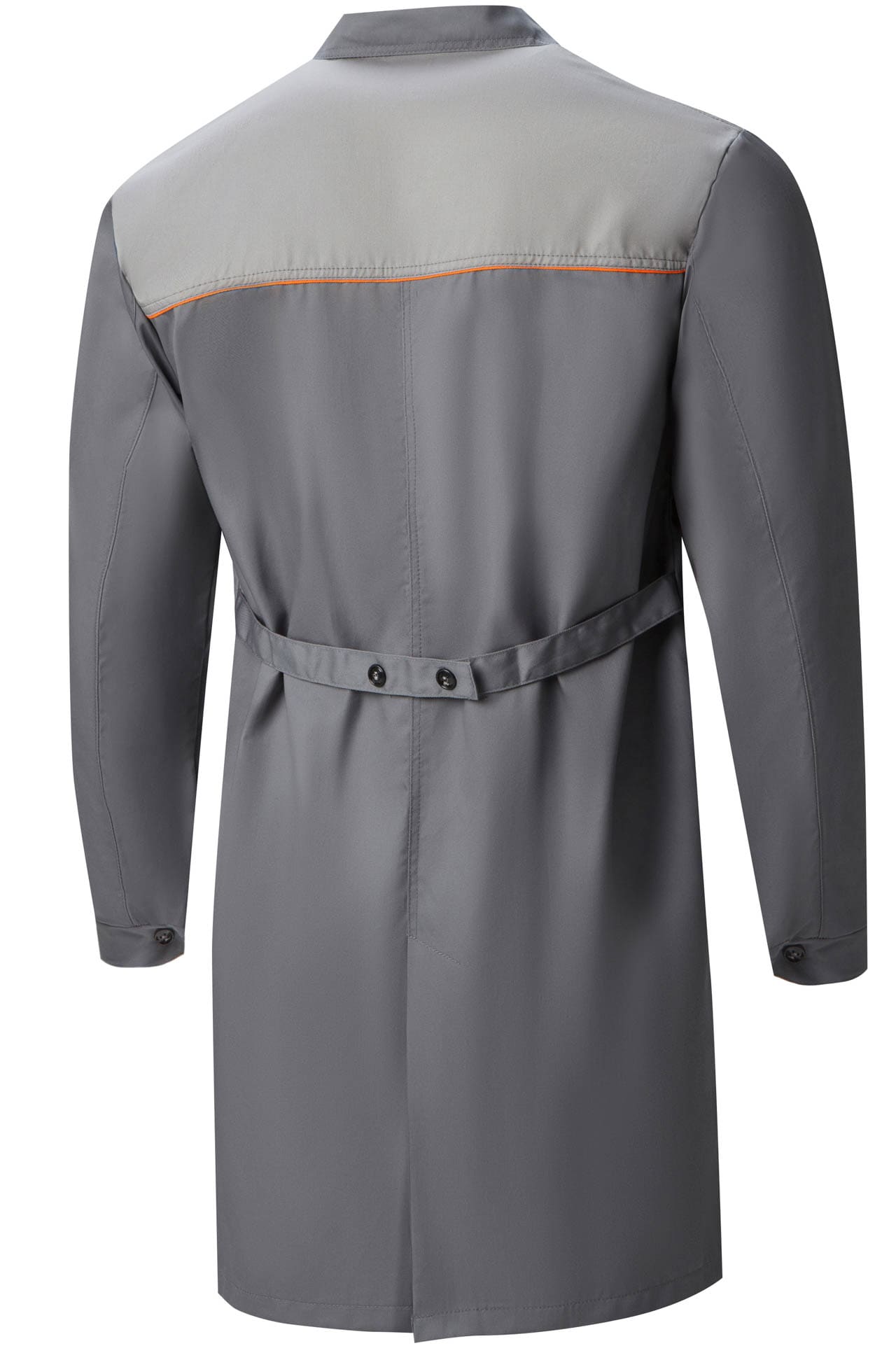 65754 Халат "Профессионал" мужской темно-серый со светло-серым  Одежда для обслуживающего персонала  размер 56-58/170-176 Спецодежда  - Вид №1