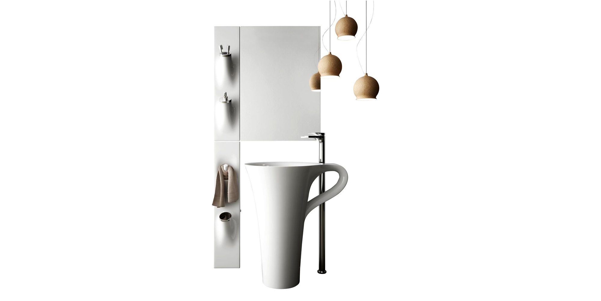 Стойка с аксессуарами SOTTO SOPRA UP OSC002 ArtCeram - Вид №3