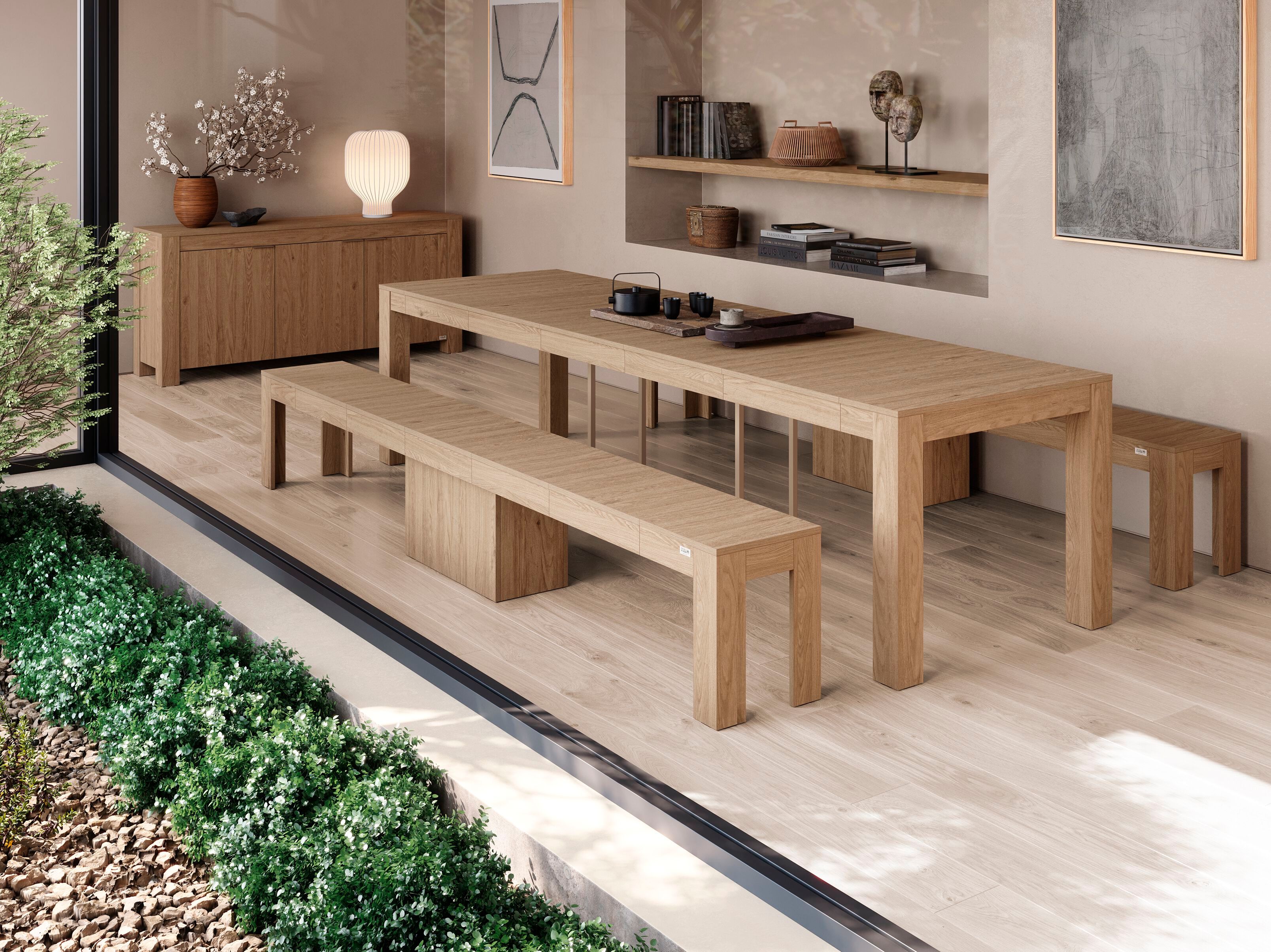 Выдвижная скамья из дуба Mobili Fiver Rachele ARCH-00098557 - Вид №3