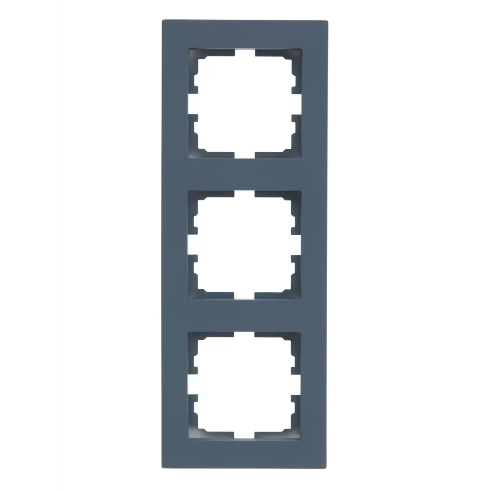 Рамка Lezard Vesna для тройной розетки в графитовом цвете 89337215 STLM-1575368 - Вид №2