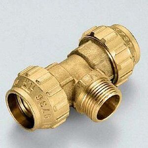 Тройник НР 40х11/4"х40 для ПНД труб TIEMME