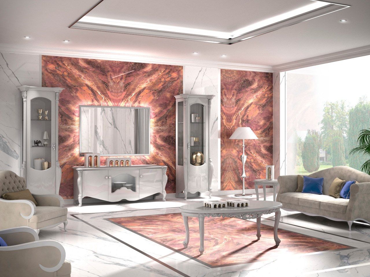 Деревянный овальный журнальный столик CASA +39 Изумруд ARCH-00091251 - Вид №1