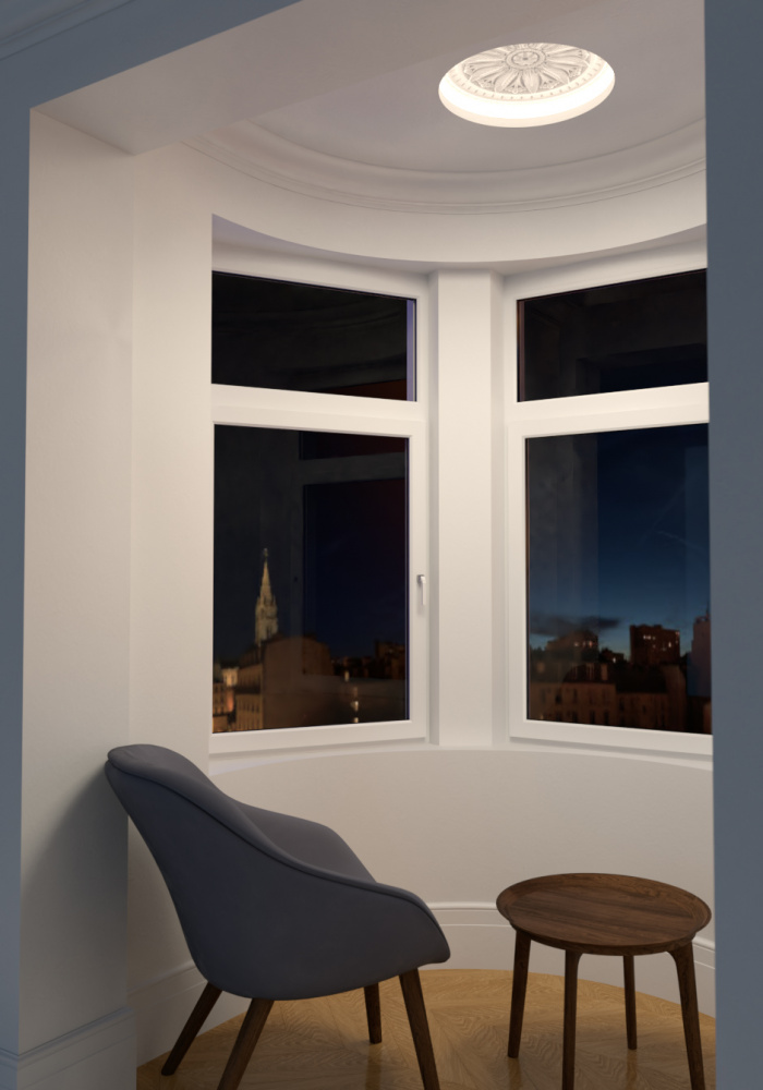 SN 401C Встраиваемый купольный гипсовый светильник Stellanova ATLAS 425 CLASSIC  - Вид №3