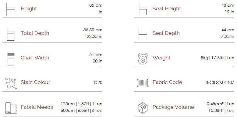 Fenabel Стул из мягкой ткани sun-id-1455189 - Вид №5